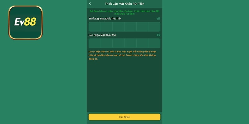 Hướng dẫn rút tiền EV88