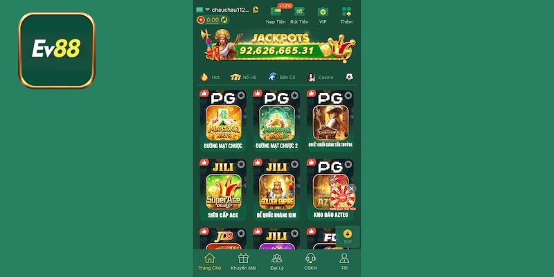 Trả lời các câu hỏi về EV88